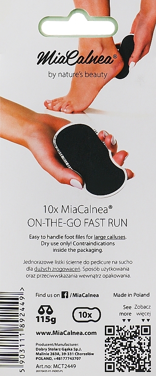 Fast Run Travel Foot File Set - MiaCalnea On The Go Fast Run — photo N4