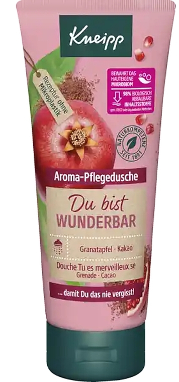 Shower Gel with Pomegranate & Cocoa Extracts - Kneipp Aroma Body Wash You Are Wonderful — photo N1