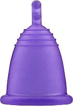 Fragrances, Perfumes, Cosmetics Menstrual Cup with Stem, S-size, dark purple - MeLuna Sport Menstrual Cup Stem
