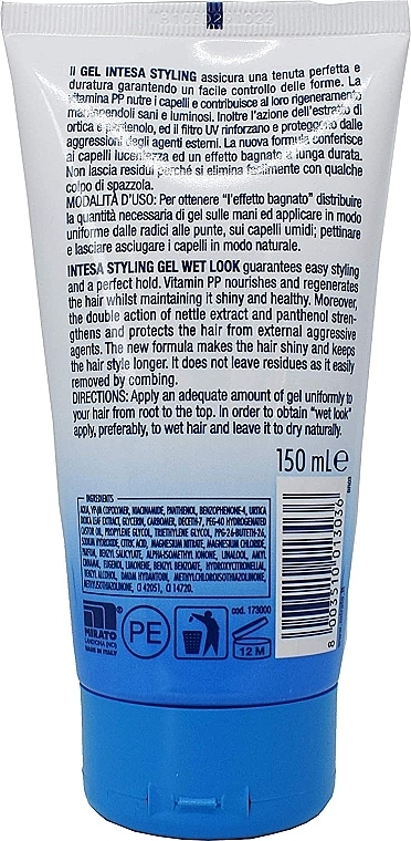 Hair Styling Gel - Intesa Styling Hair Gel With Vitamin PP And UV Filter — photo N2