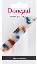 Fragrances, Perfumes, Cosmetics Hair Clip, FA-5684, milky with blue and brown - Donegal