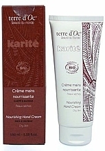 Fragrances, Perfumes, Cosmetics Nourishing Hand Cream - Terre d'Oc Karite Nourishing Hand Cream