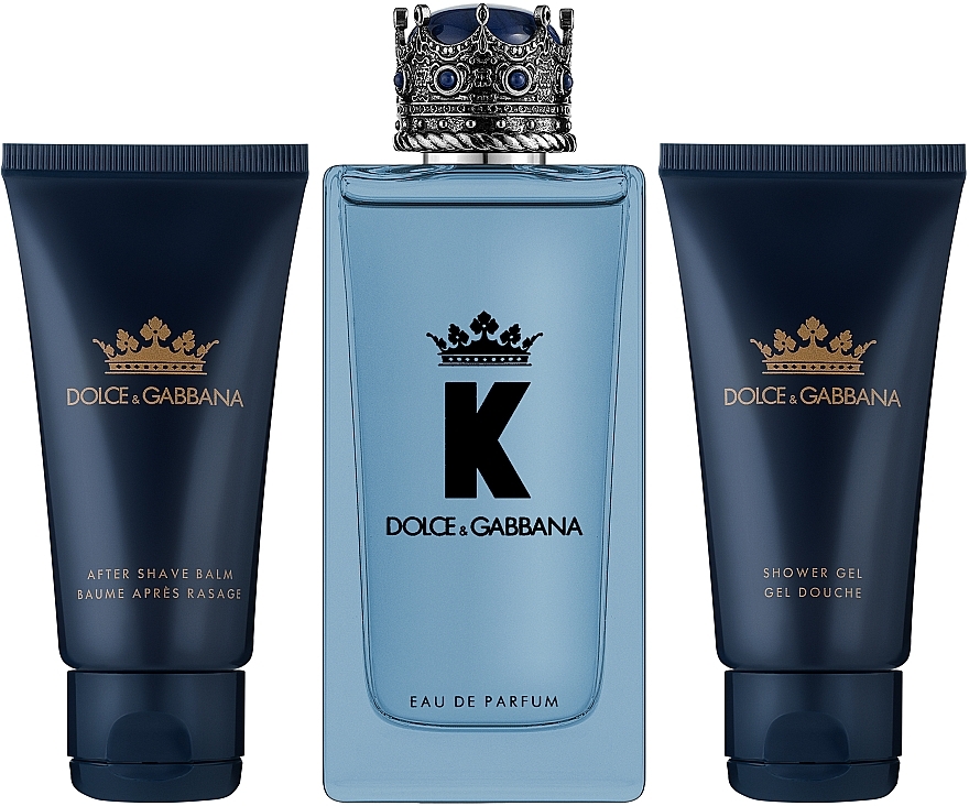 Dolce&Gabbana K - Set (edp/100ml + sh/gel/50ml + after/sh/balm/50ml) — photo N2