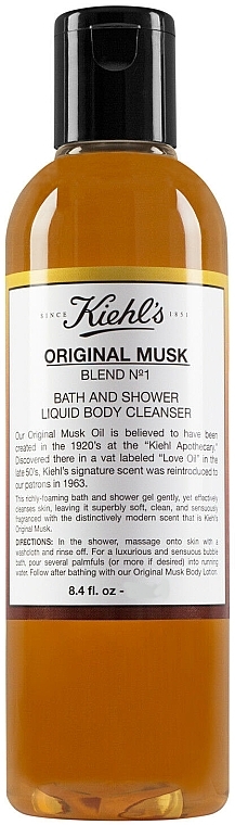 Perfumed Shower Gel - Kiehl’s Original Musk Liquid Body Cleanser — photo N1