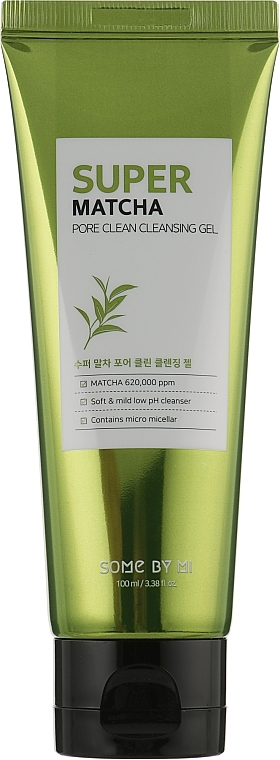 Matcha Cleasning Gel - Some By Mi Super Matcha Pore Clean Cleansing Gel — photo N6