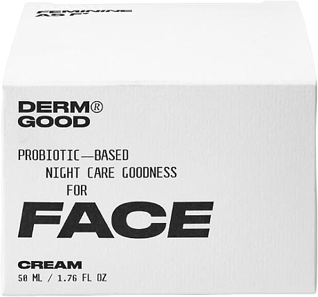 Night Face Cream with Probiotics - Derm Good Probiotic Based Night Care Goodness For Face Cream — photo N3