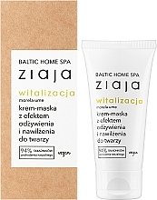 Moisturizing Face Cream Mask - Ziaja Baltic Home Spa Witalizacja — photo N2
