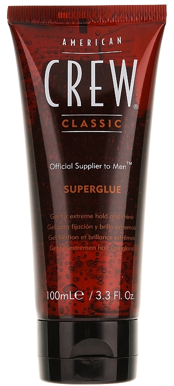 Strong Hold Hair Styling Gel - American Crew Classic Superglue Gel — photo N2