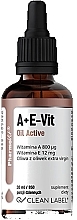Vitamins A+E, drops - Pharmovit Clean Label A+E-Vit Oil Active — photo N2