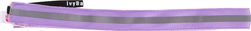 Hair Band, silver-lilac - IvyBands Neon Lilac Reflective Hair Band — photo N2