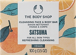 Fragrances, Perfumes, Cosmetics Face & Body Soap - The Body Shop Satsuma Cleansing Face & Body Bar