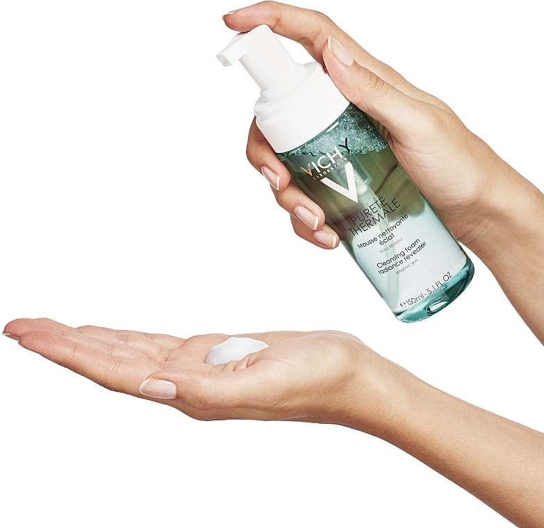 Face Foaming Cleanser - Vichy Purete Thermale Eau Moussante — photo N5