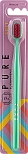 Fragrances, Perfumes, Cosmetics Soft Toothbrush, green and crimson - PURE by PresiDENT Soft Toothbrush