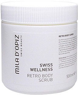 Body Scrub Cream - Mila D'Opiz Swiss Wellness Retro Body Scrub Cream — photo N1