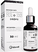 Fragrances, Perfumes, Cosmetics Vitamin K2 + D3 Drops Supplement - Laborell