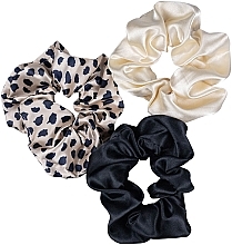 Hair Ties, 3 pcs, 417211 - Glamour Satin Flash — photo N2