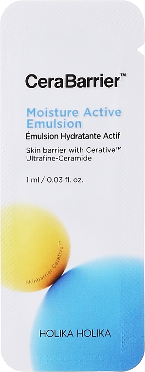 Moisturizing Active Emulsion - Holika Holika CeraBarrier Moisture Active Emulsion (sample) — photo N1