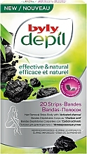 Fragrances, Perfumes, Cosmetics Body Wax Strips - Byly Depil Activated Charcoal Hair Removal Strips Body