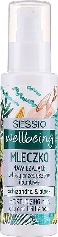 Moisturizing Lotion for Dry Hair - Sessio Wellbeing Moisturizing Milk For Dry & Brittle Hair  — photo N1