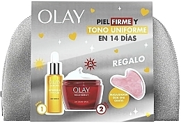 Fragrances, Perfumes, Cosmetics Set - Olay Regenerist (d/cr/50ml + f/ser/40ml + guasha + bag)