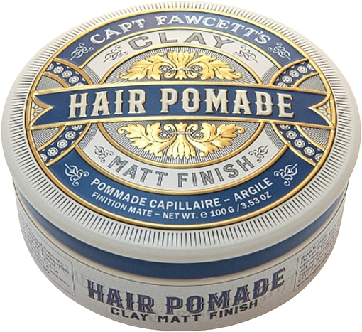 Matte Hair Pomade - Captain Fawcett Hair Pomade Clay Matt Finish — photo N1