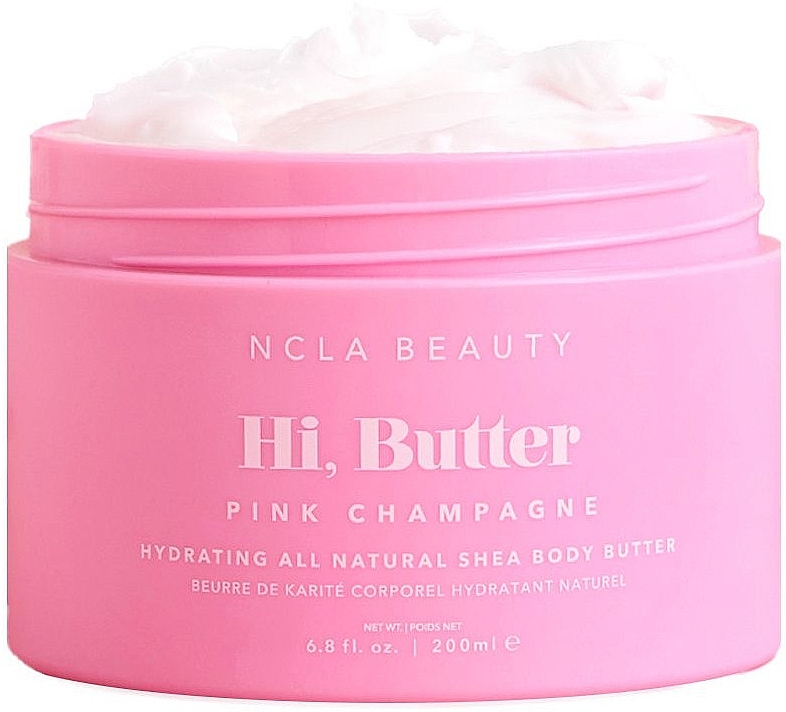 Rose Champagne Body Butter - NCLA Beauty Hi, Butter Pink Champagne Hydrating All Natural Shea Body Butter — photo N1