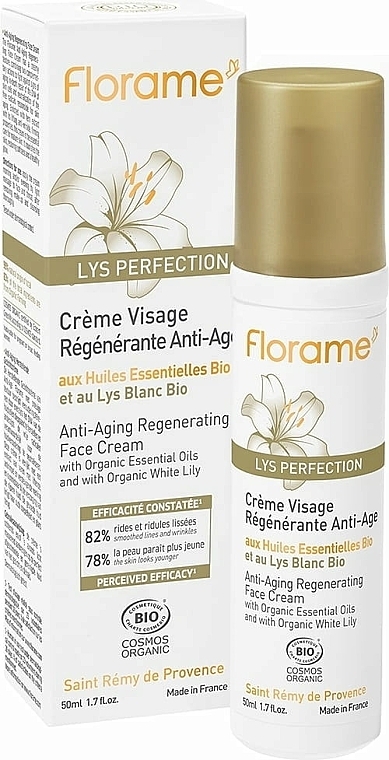 Regenerating Cream for Mature Skin - Florame Lys Perfection Regenerating Face Cream — photo N1
