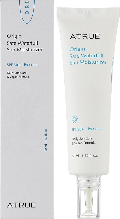 Moisturizing Sunscreen Cream - A-True Origin Safe Waterfull Sun Moisturizer SPF50+/PA++++ — photo N2