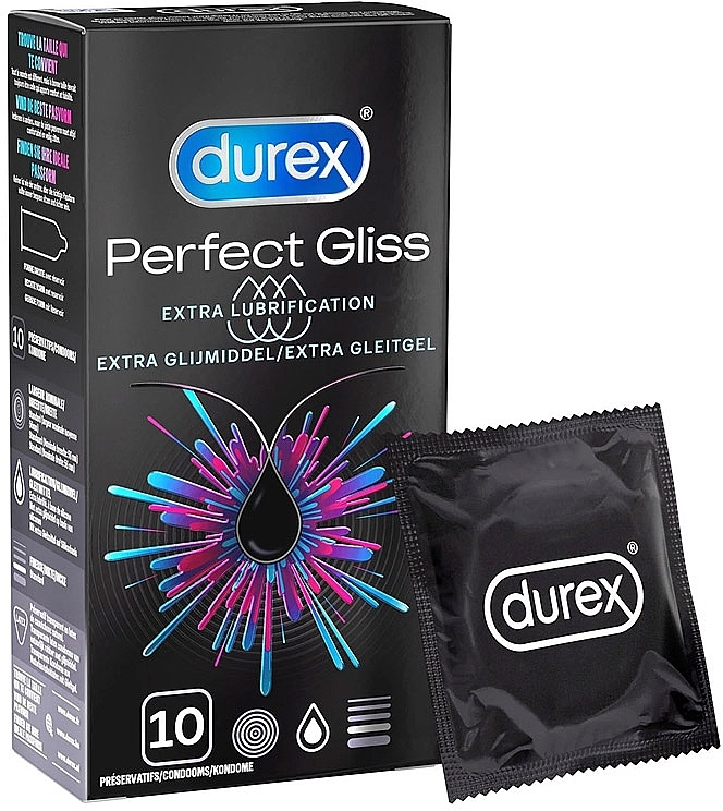 Lubricated Condoms - Durex Perfect Gliss Condoms — photo N1