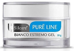 Nail Gel - Silcare Pure Line Bianco Estremo Gel — photo N1
