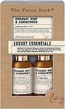 Fragrances, Perfumes, Cosmetics Set - Baylis & Harding The Fuzzy Duck Bergamot Hemp & Sandalwood Men's Luxury Essentials Gift Set (hair/body/wash/100ml + ash/balm/100ml + soap/100g)