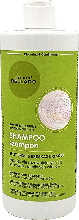 Bamboo & Buriti Oil Shampoo for Split Ends & Brittle Hair - Fergio Bellaro Shampoo Slip Ends & Breakage Rescue — photo N1