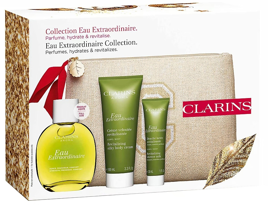 Clarins Clarins Eau Extraordinaire - Set (edt/100ml + b/lot/100ml + sh/gel/30ml + pouch) — photo N4