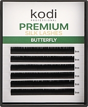 Fragrances, Perfumes, Cosmetics Butterfly Green B 0.07 False Eyelashes (6 rows: 8 mm) - Kodi Professional