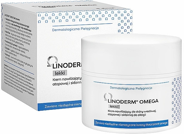 Light Moisturizing Face Cream - Linoderm Omega Light Cream — photo N1