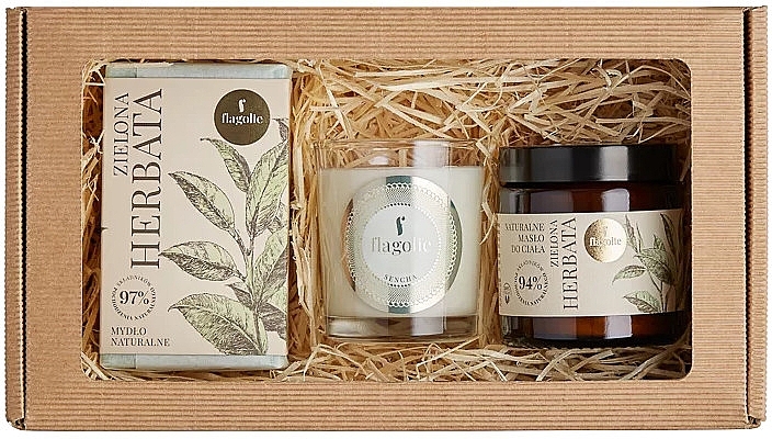 Christmas Body Ritual Set - Flagolie Set (butter/115ml + soap/195g + candle/70g) — photo N1