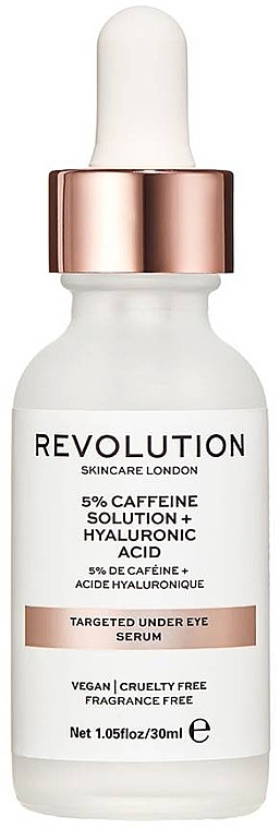 Moisturizing Eye Zone Serum - Revolution Skincare 5% Caffeine Solution + Hyaluronic Acid — photo N1