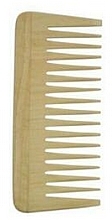 Fragrances, Perfumes, Cosmetics Rubber Wood Afro Comb, 13.5 cm - Golddachs