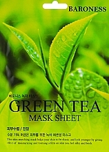 Green Tea Extract Sheet Mask - Beauadd Baroness Mask Sheet Green Tea — photo N1