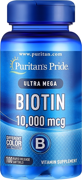 Biotin Dietary Supplement, 10000 mg - Puritan's Pride Biotin — photo N1