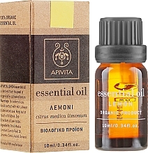 Essential Oil "Lemon" - Apivita Aromatherapy Organic Lemon Oil — photo N1