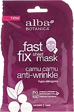 Fragrances, Perfumes, Cosmetics Anti-Aging Sheet Mask - Alba Botanica Fast Fix Sheet Mask Camu Camu Anti-Wrinkle