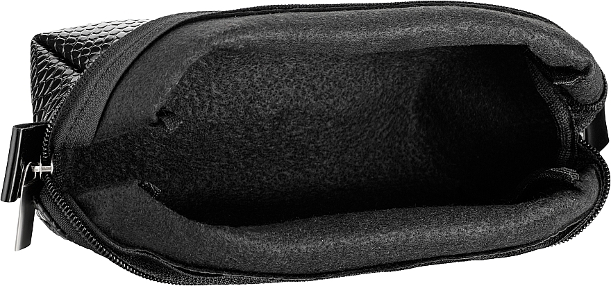 Black Snake Makeup Bag, black, volumetric - MAKEUP — photo N2