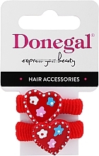 Fragrances, Perfumes, Cosmetics Hair Tie, FA-5633, red hearts 2 - Donegal