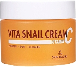 Fragrances, Perfumes, Cosmetics Brightening Snail Face Cream - The Skin House Vita Snail Cream Vitamin C