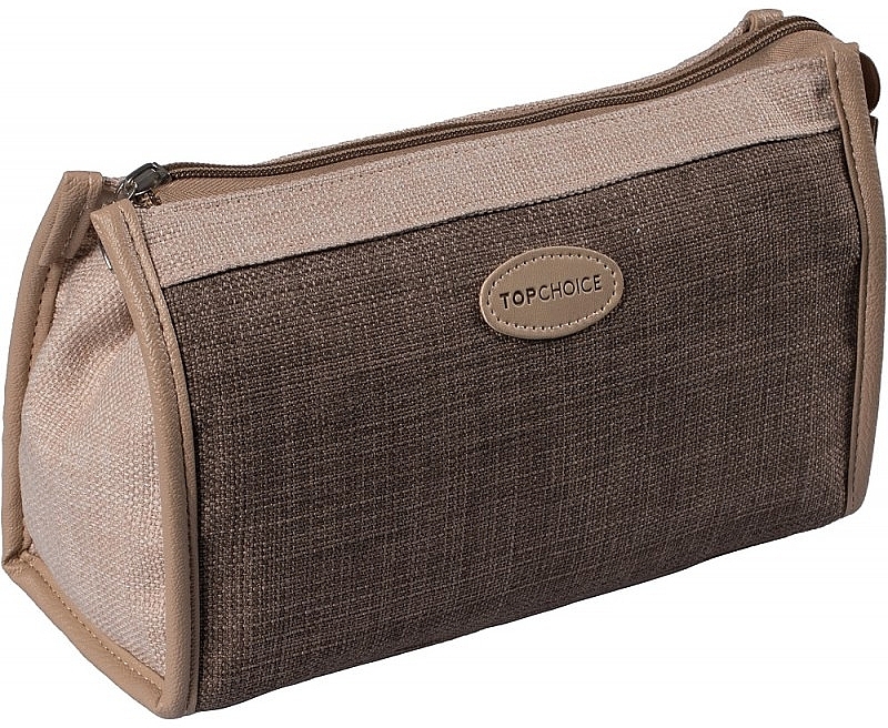 Makeup Bag "Nature Tones", 99250, light brown zipper - Top Choice — photo N1