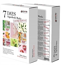 Fragrances, Perfumes, Cosmetics Sheet Mask Set, 7 products - Eyenlip Beauty 7 Days Super Food Masks