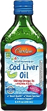Kid's Norwegian Cod Liver Oil with Bubble Gum Taste - Carlson Labs Kid's Norwegian Cod Liver Oil Bubble Gum — photo N1