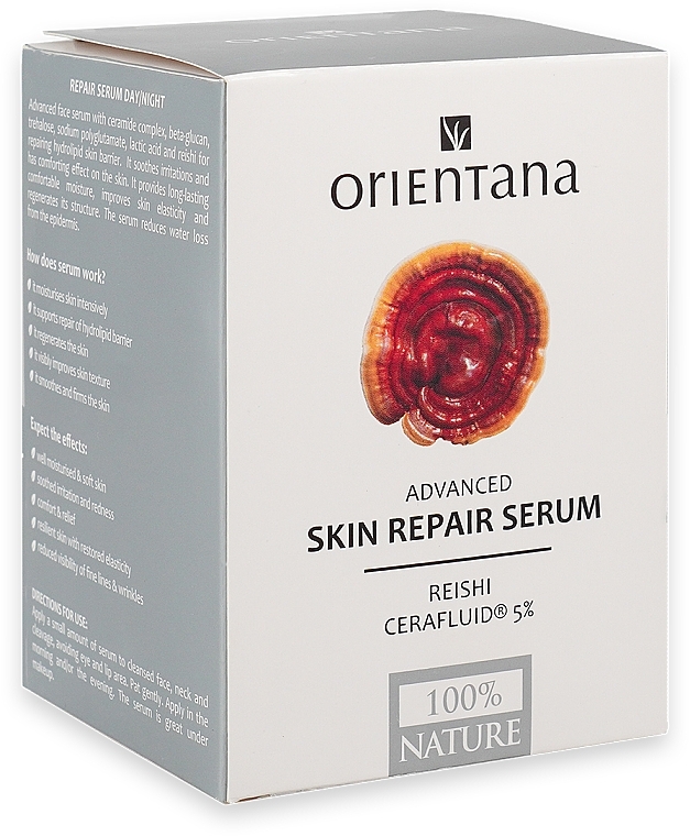 Face Serum - Orientana Advanced Skin Repair Serum Reishi Cerafluid 5% — photo N2