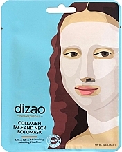 Fragrances, Perfumes, Cosmetics Face & Neck Botomask "Collagen" - Dizao Collagen Face & Neck Botomask
